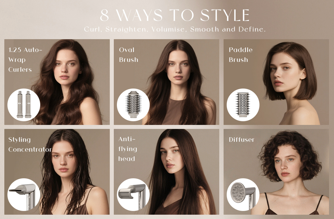 8 in 1 Multi Hair Styler Dryer Brush 4