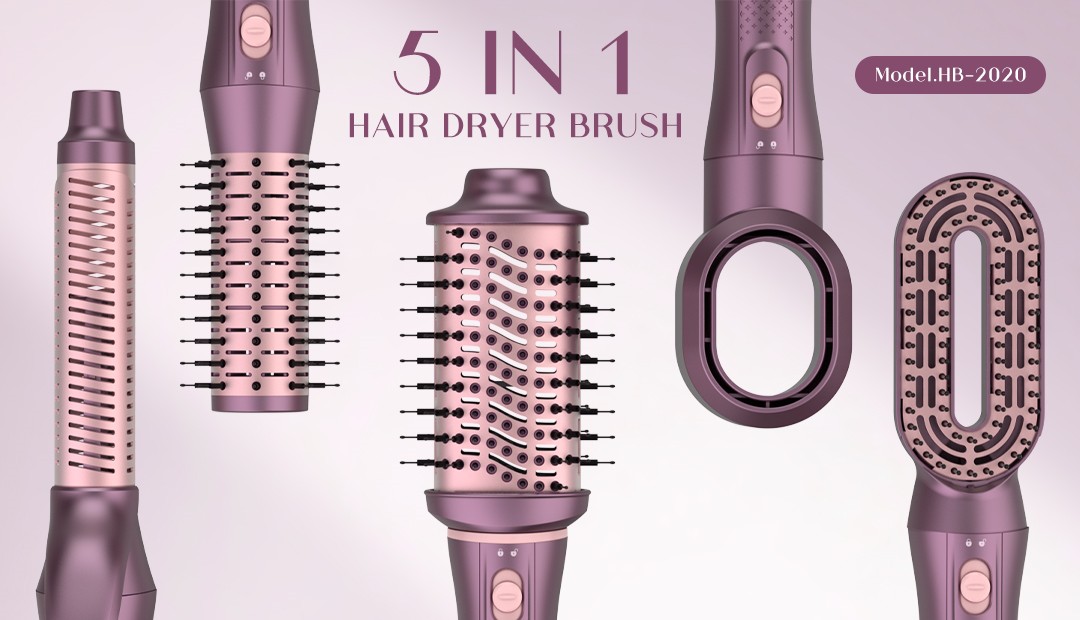 5-in-1 Ion Detachable One Step Hair Dryer Brush 2