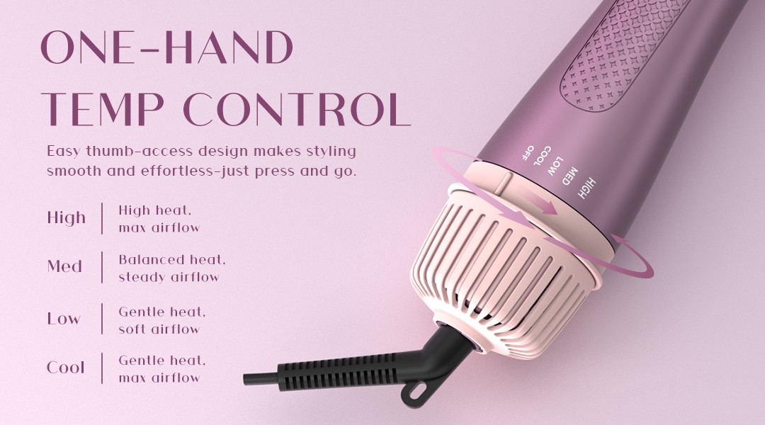 5-in-1 Ion Detachable One Step Hair Dryer Brush 3