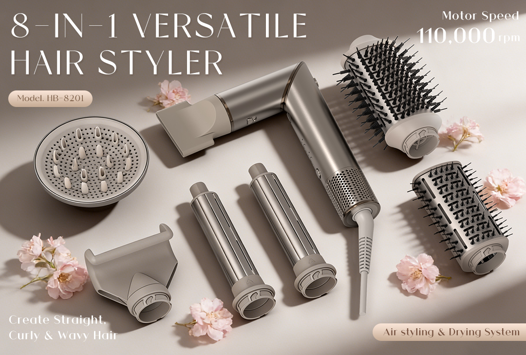 8 in 1 Multi Hair Styler Dryer Brush 1